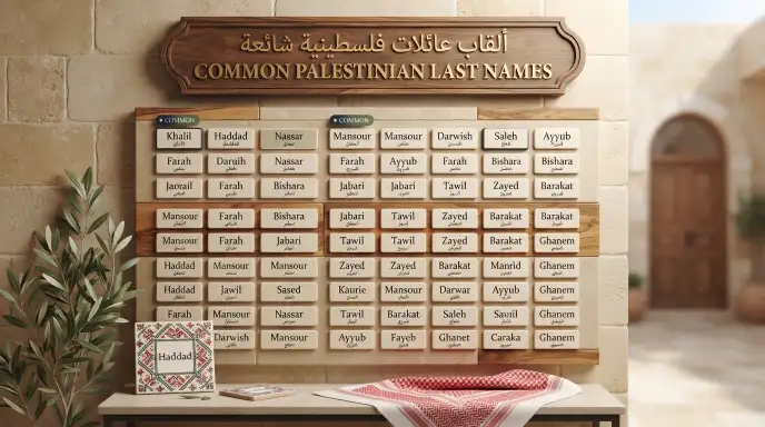 Common Palestinian Last Names