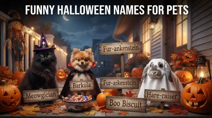 Funny Halloween Names for Pets