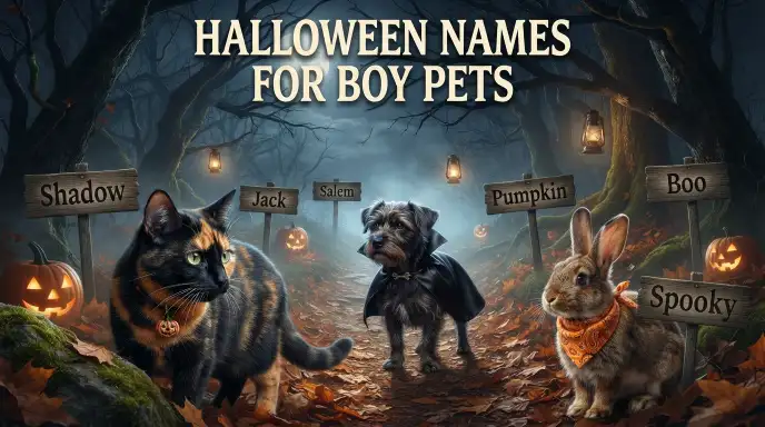 Halloween Names for Boy Pets