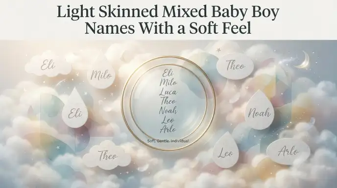 Light Skinned Mixed Baby Boy Names With a Soft Feel