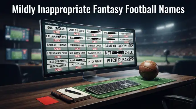 Mildly Inappropriate Fantasy Football Names