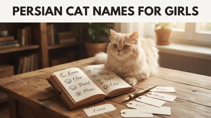 Persian Cat Names for Girls
