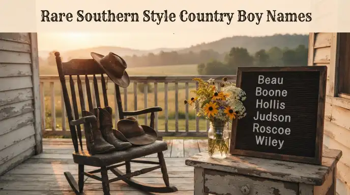 Rare Southern Style Country Boy Names