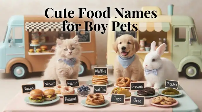 Cute Food Names for Boy Pets