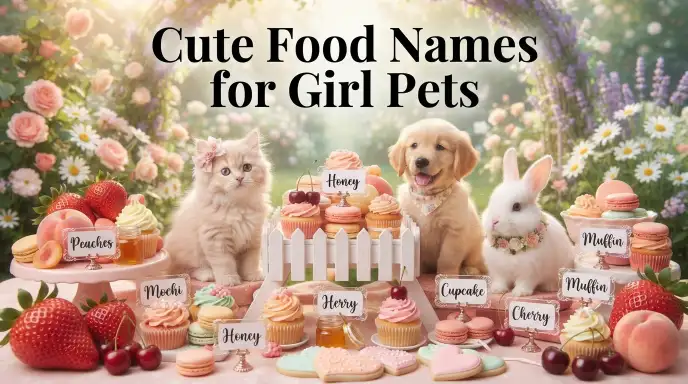 Cute Food Names for Girl Pets