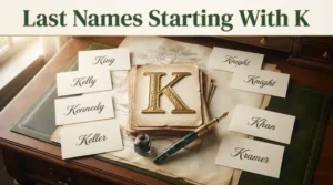 Last Names Starting With K