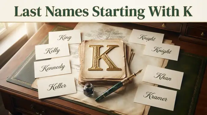 Last Names Starting With K